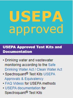USEPA Approved Test Kits and Documentation